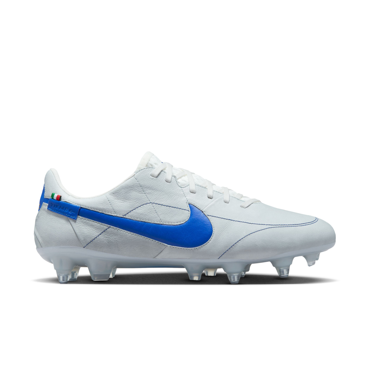 Legend Elite 9 Made in Italy Iron-stud Football Shoes (SG) Anti-Clog Blue Silver - KNVBshop.nl