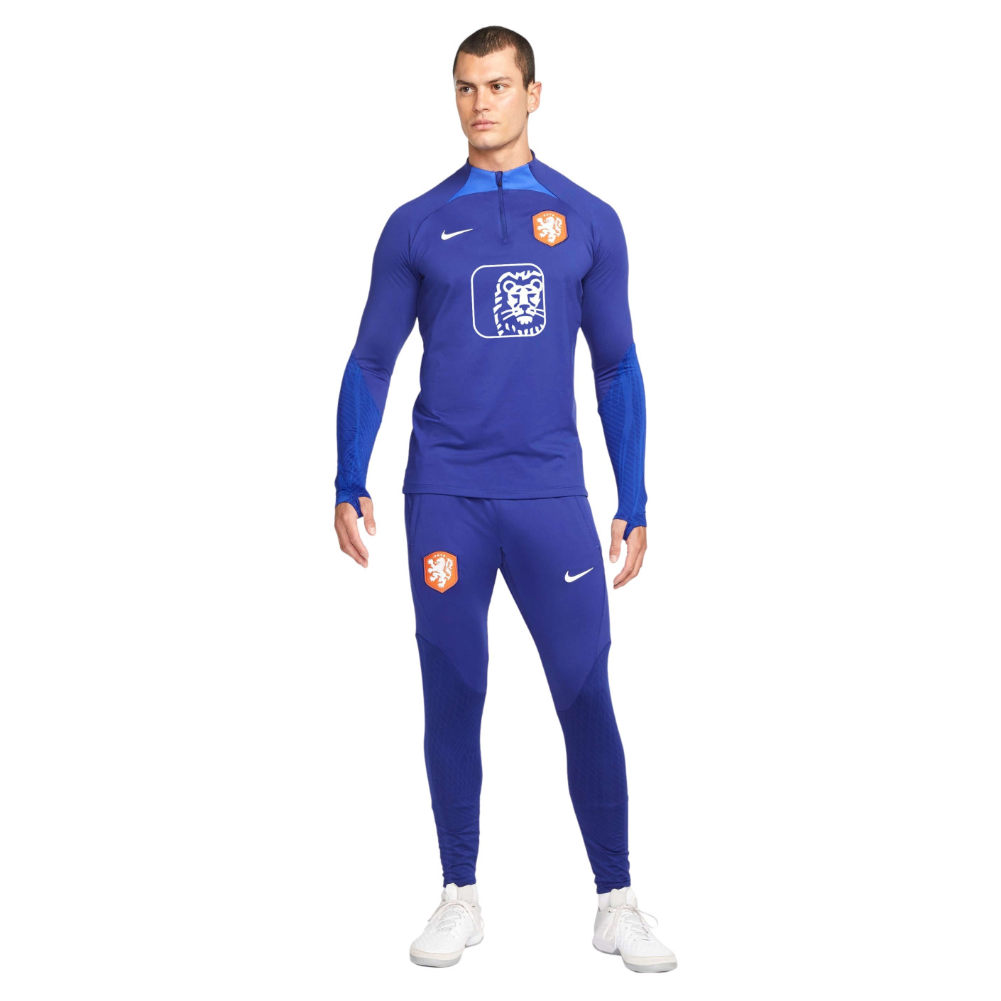 Huisdieren Bedrijfsomschrijving klei Nike Nederland Strike Trainingspak 2022-2024 Blauw Wit - KNVBshop.nl