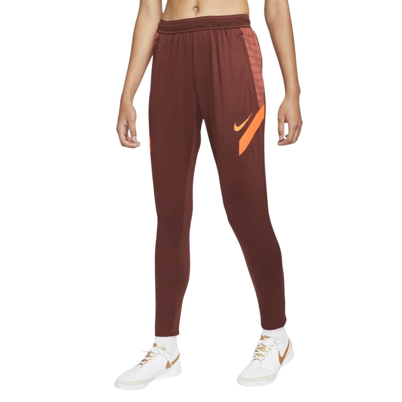 Nike Strike 21 Dri-Fit Trainingsbroek Dames Bruin Rood Oranje