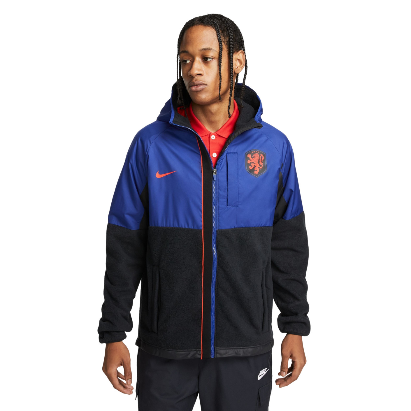 Nike Netherlands Allweather Jack 2024 Black Orange - KNVBshop.nl