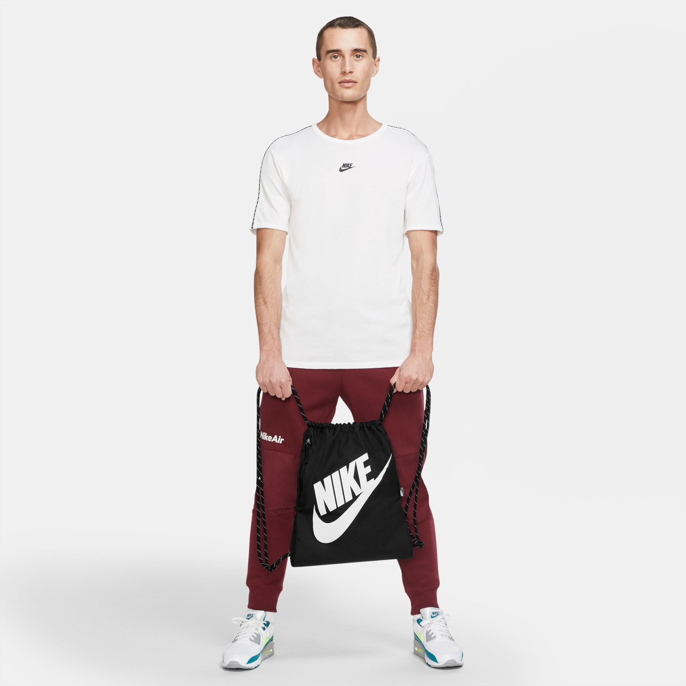 Nike Gym Bag Heritage Black White KNVBshop