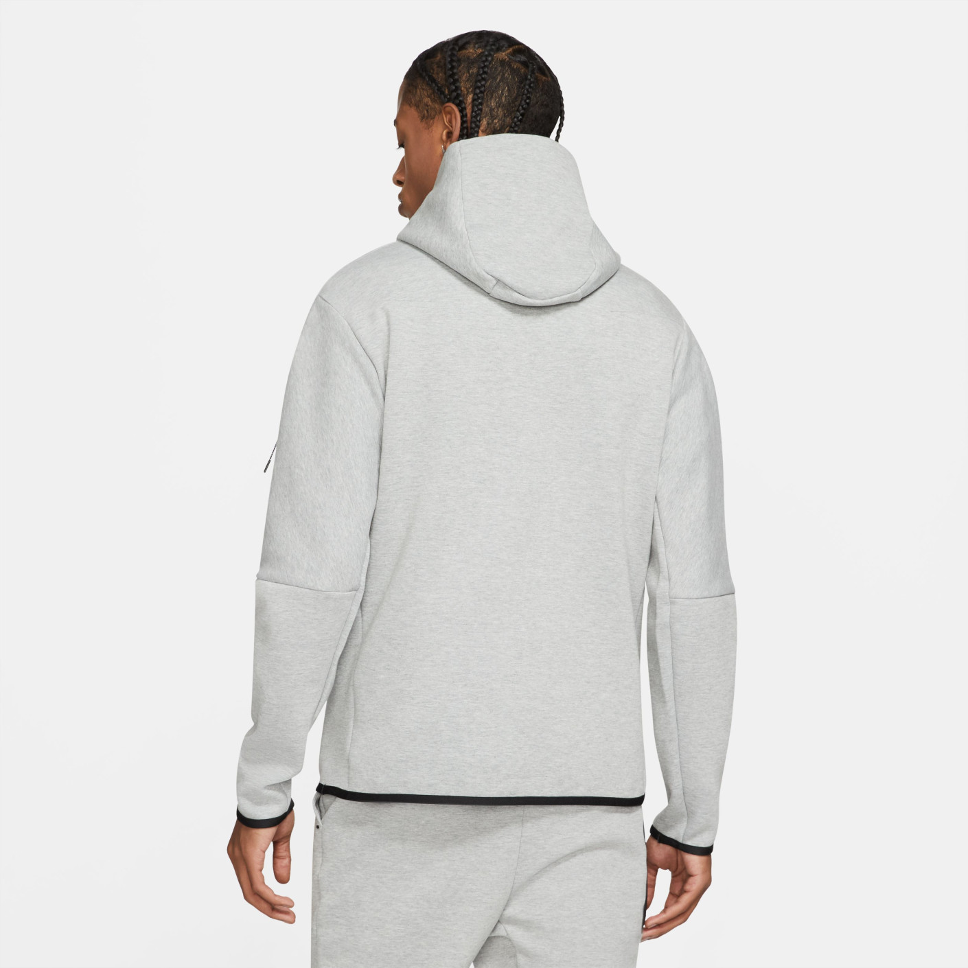 Nike tech fleece hoodie light grey shop