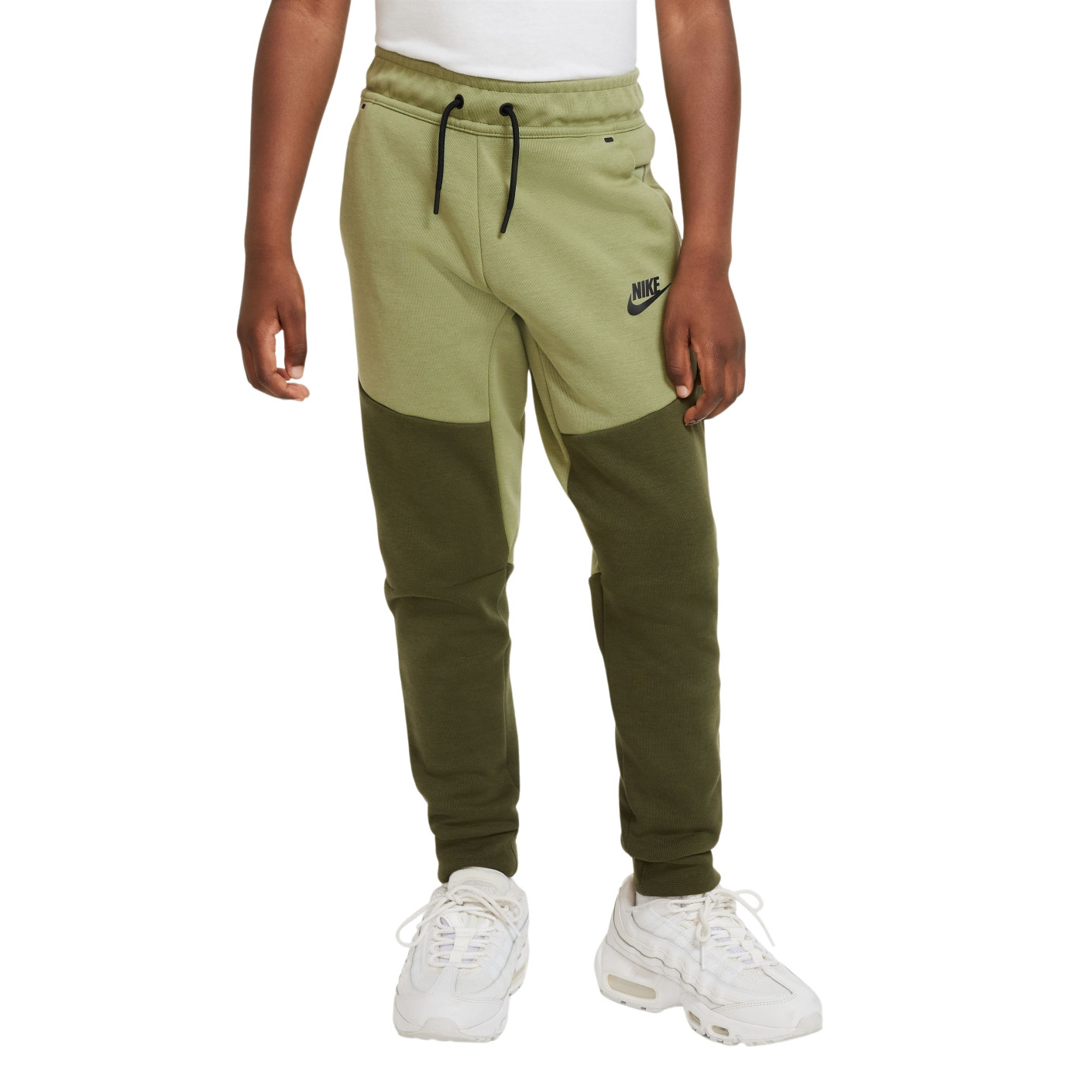 Nike Jogger Tech Fleece Kids Groen Donkergroen Zwart