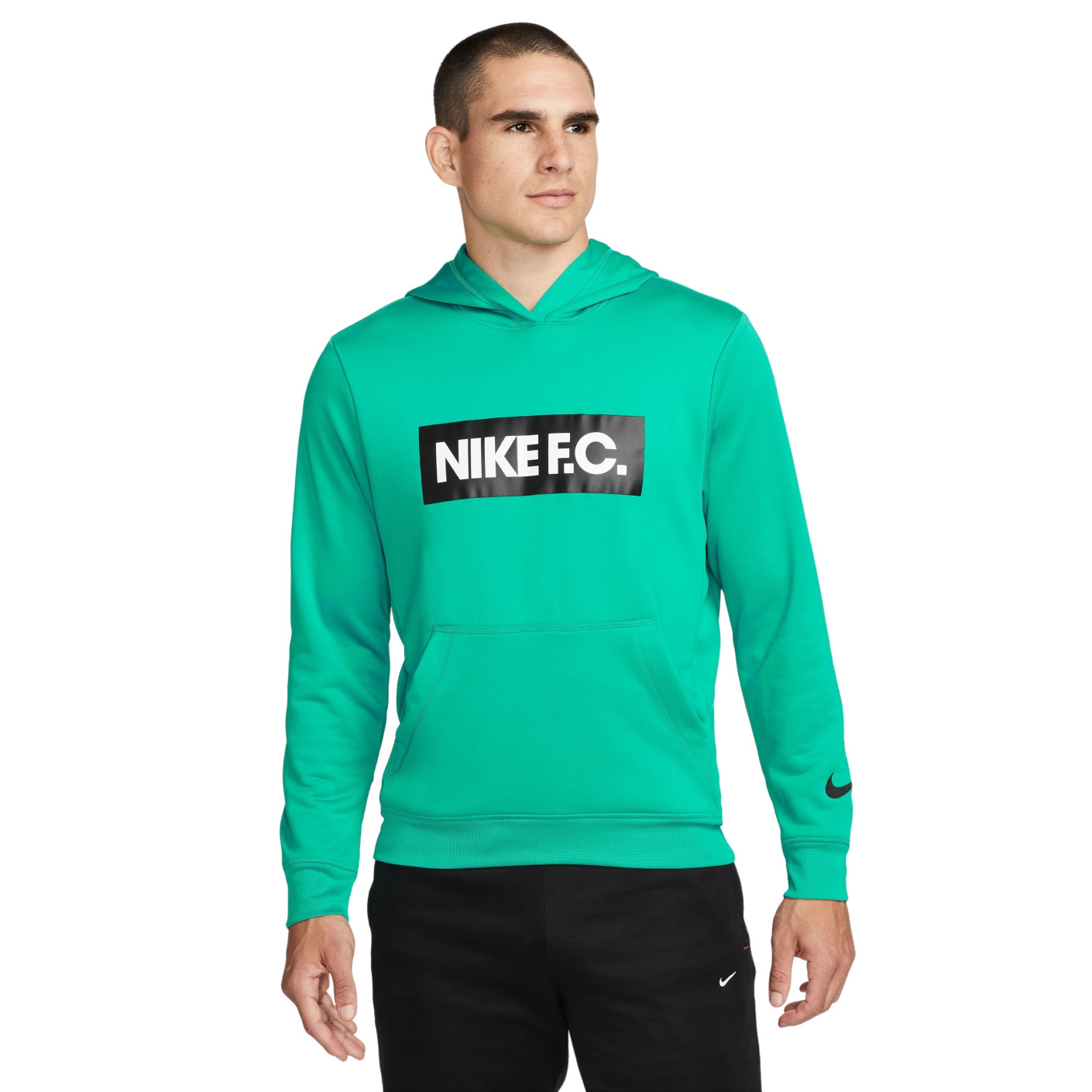 Nike F.C. Hoodie Libero Groen Wit Zwart