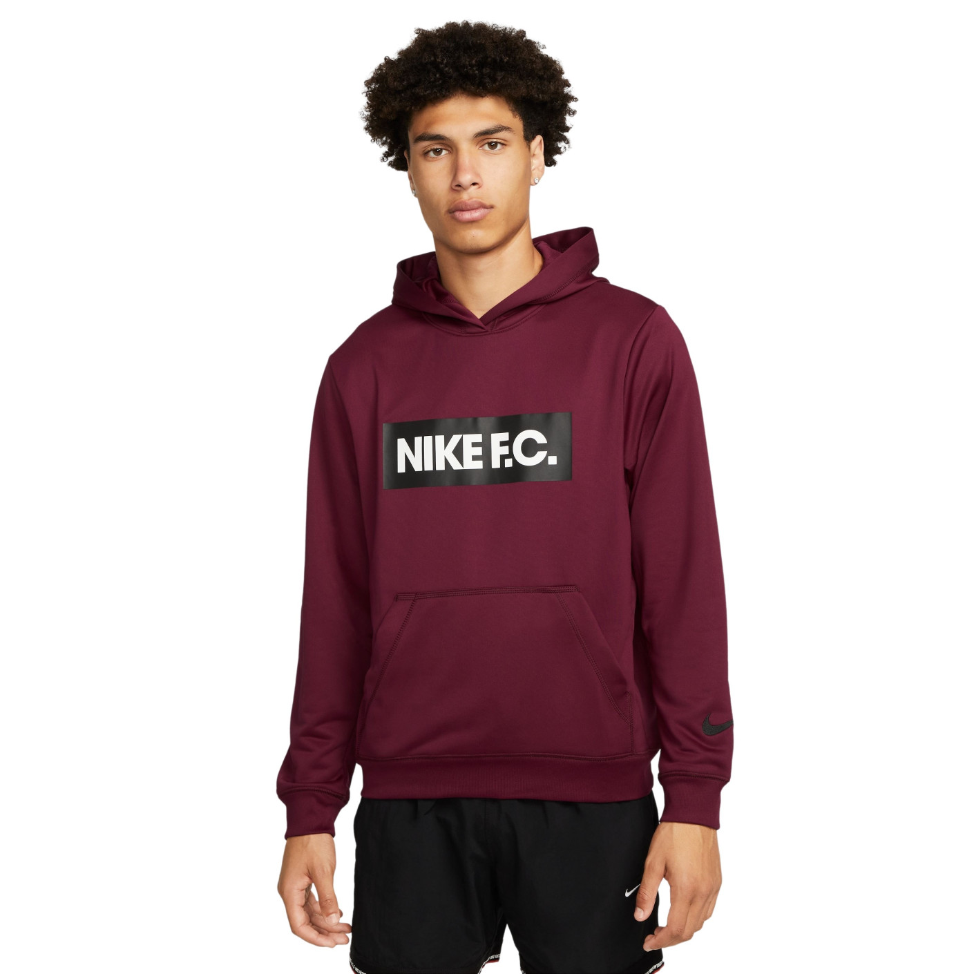 Nike F.C. Libero Hoodie Bordeauxrood Wit Zwart