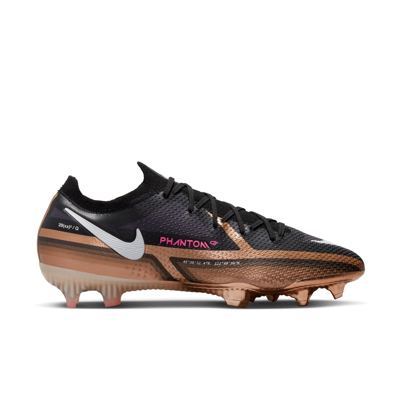 Nike Phantom GT2 Elite Gras Voetbalschoenen (FG) Zwart Brons Wit