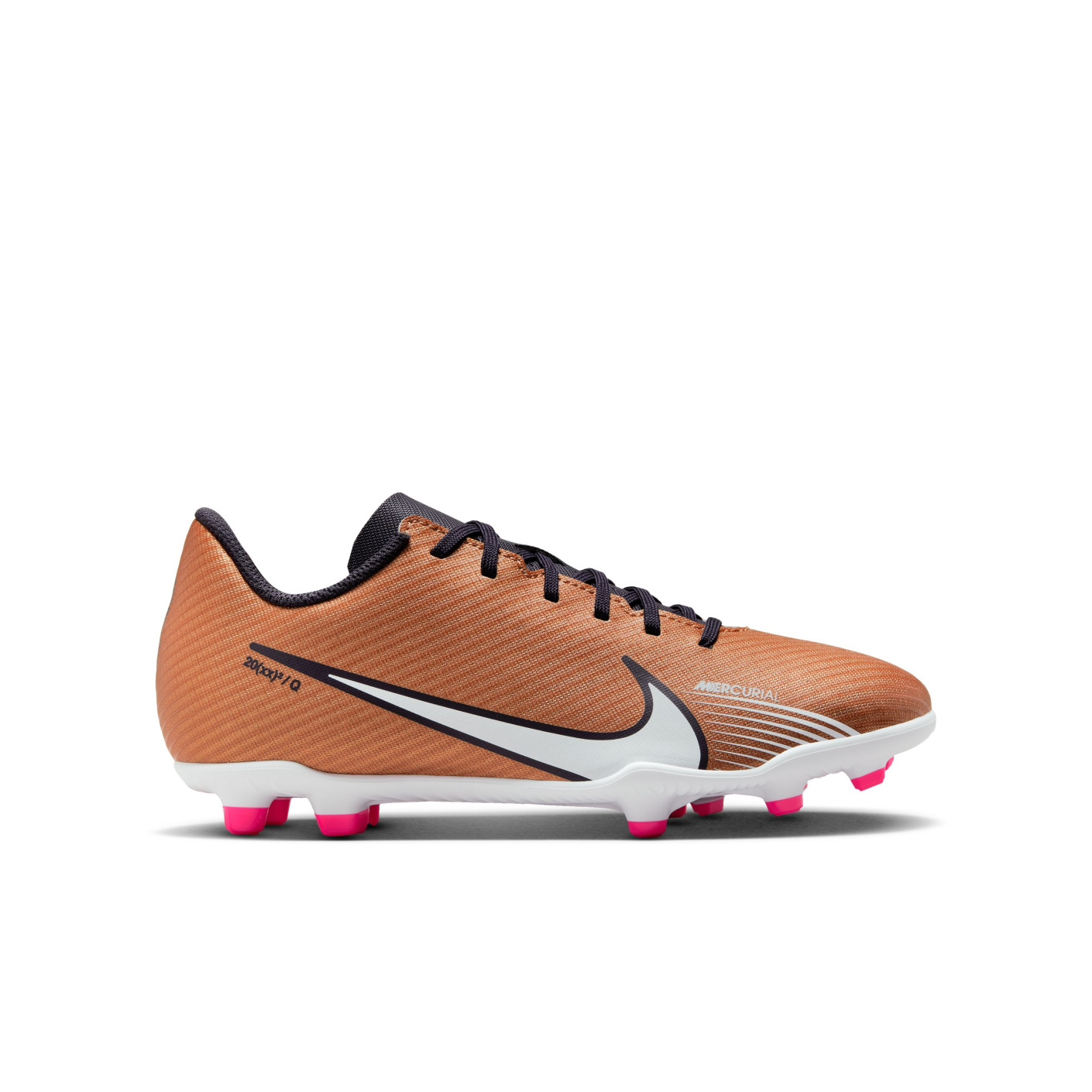 Nike Mercurial Vapor 15 Club Gras / Kunstgras Voetbalschoenen (MG) Kids Brons Zwart Wit