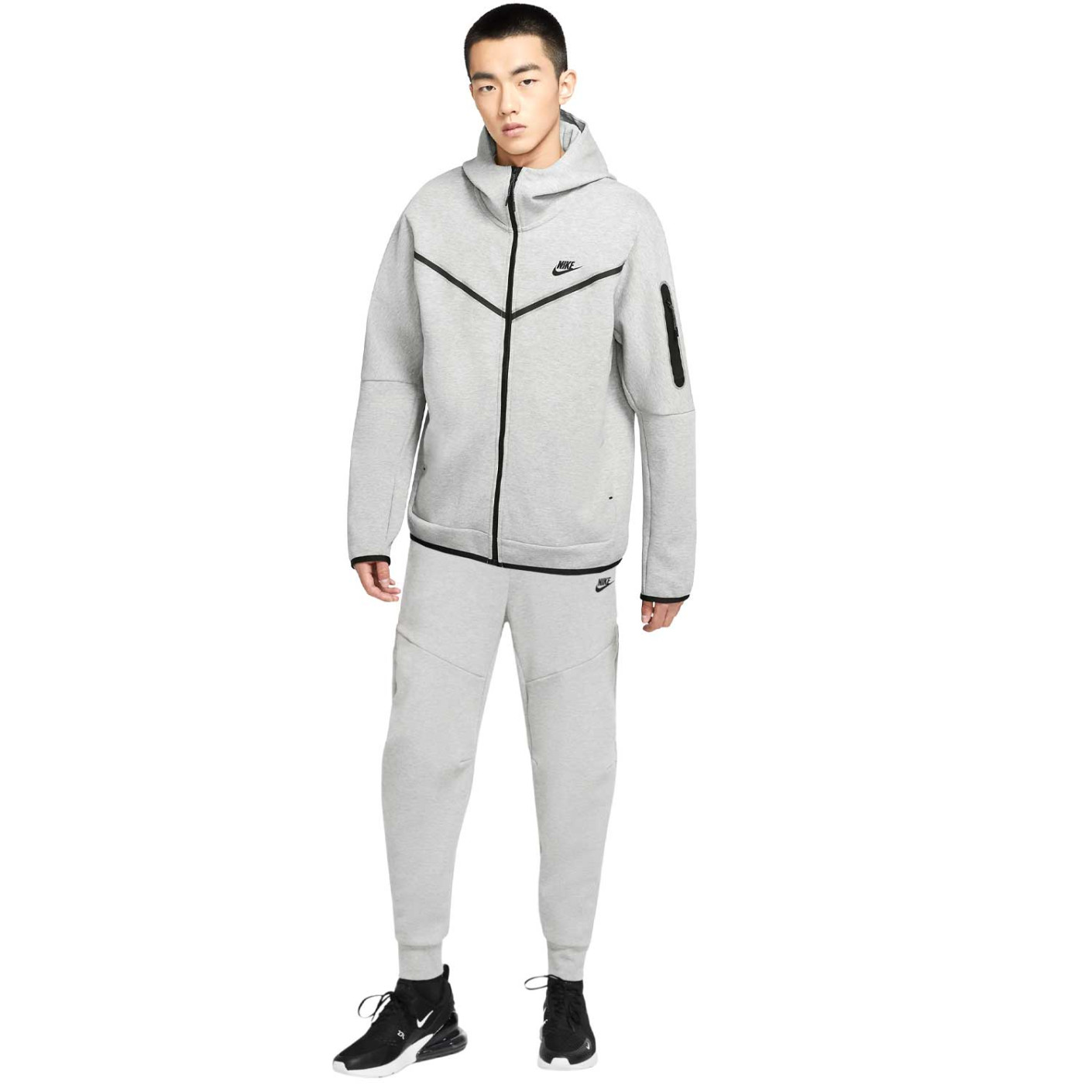 slank Syndicaat Inspiratie Nike Tech Fleece Grey Tracksuit - KNVBshop.nl