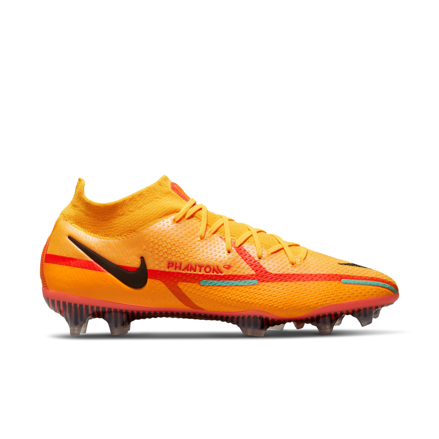 Nike Phantom GT 2 Elite DF Gras Voetbalschoenen (FG) Oranje Rood Zwart