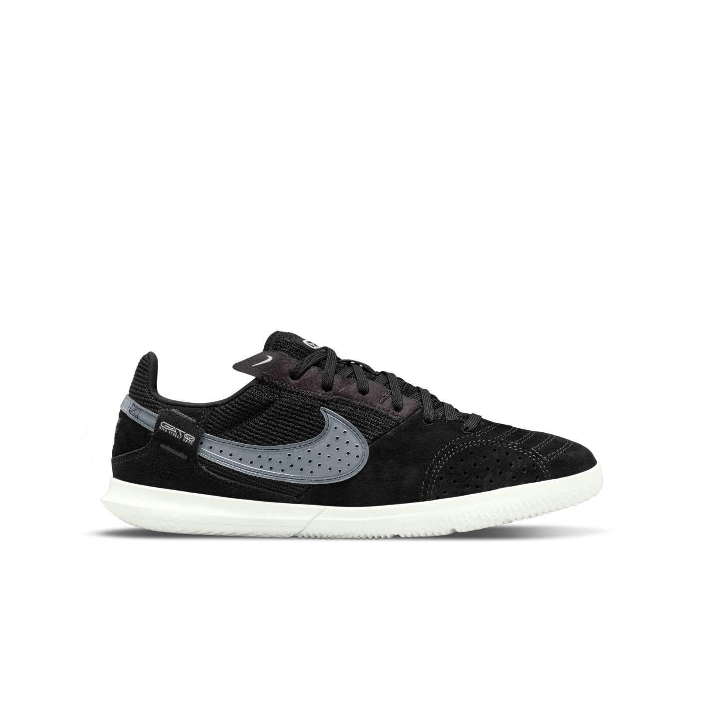 Nike Street Gato Straatvoetbalschoenen Kids Zwart Wit