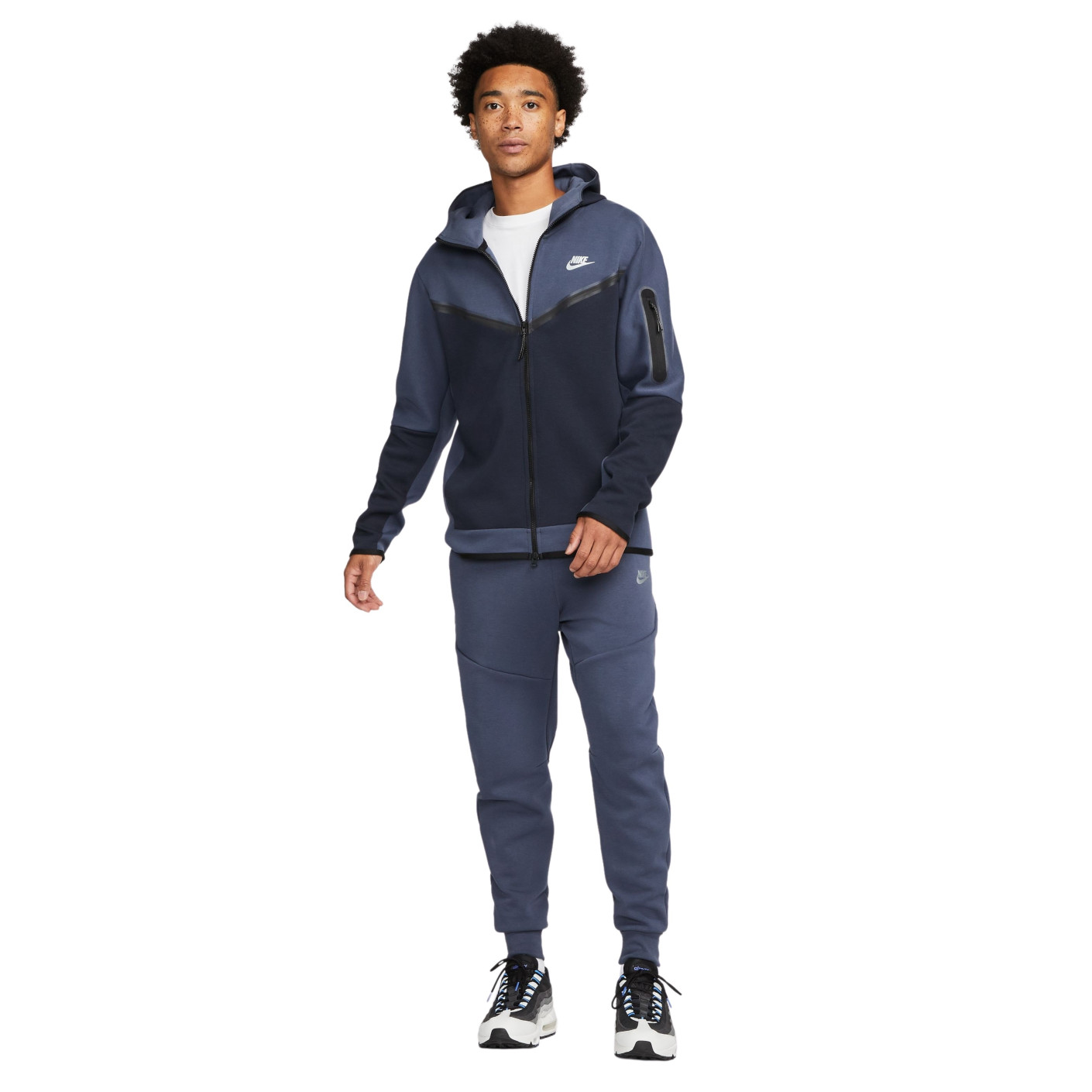 Nike Tech Fleece Full-Zip Tracksuit Blue Grey