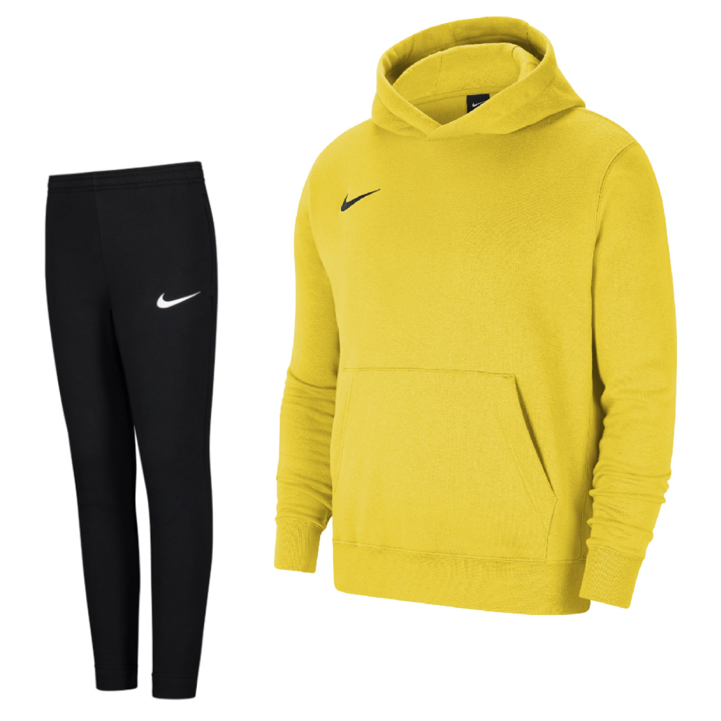 Nike Park 20 Hoodie Fleece Trainingspak Kids Geel Zwart