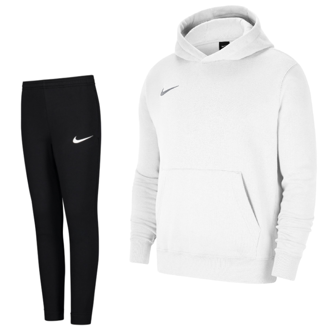 Nike Park 20 Hoodie Fleece Trainingspak Kids Wit Zwart