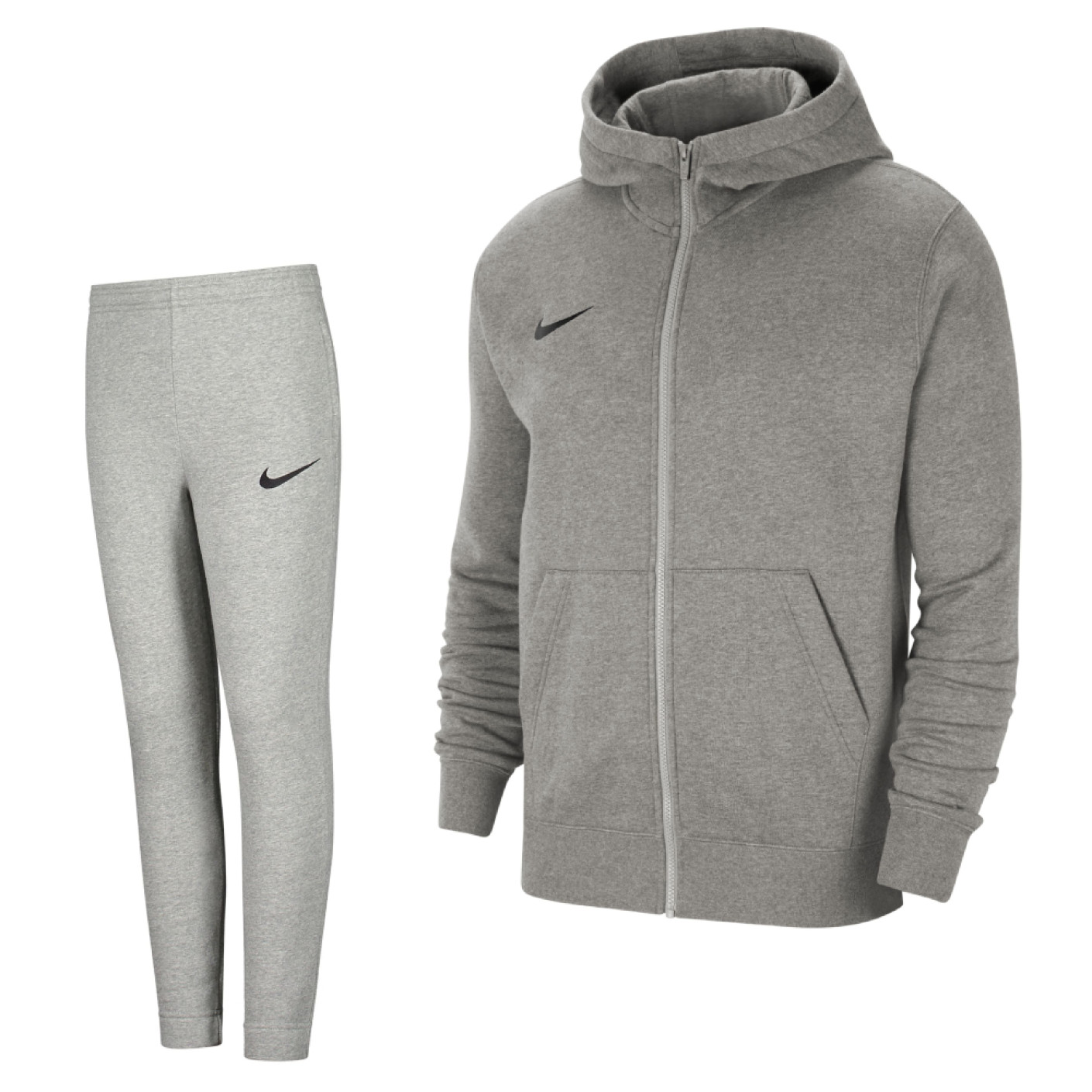 Nike Park 20 Full-Zip Fleece Tracksuit Kids Grey