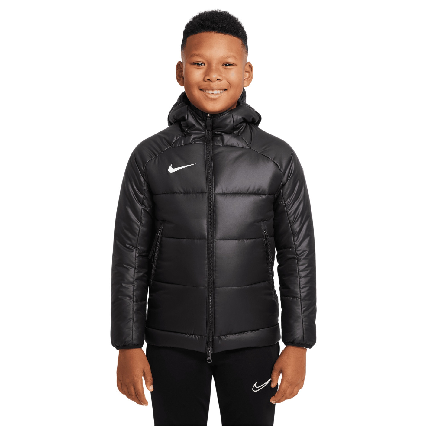 Nike Academy Pro Therma-Fit 2In1 Kids Winter Jacket Black White