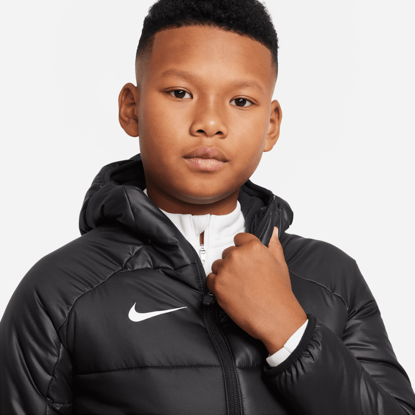 Nike Academy Pro Therma Fit 2In1 Kids Winter Jacket Black White KNVBshop
