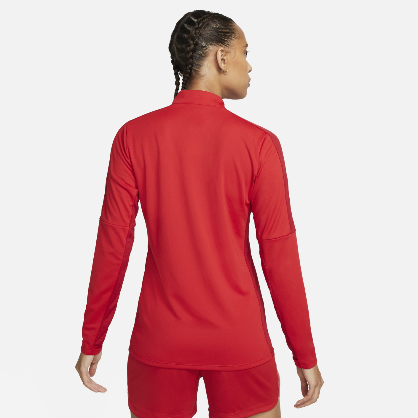 women's nike red quarter zip