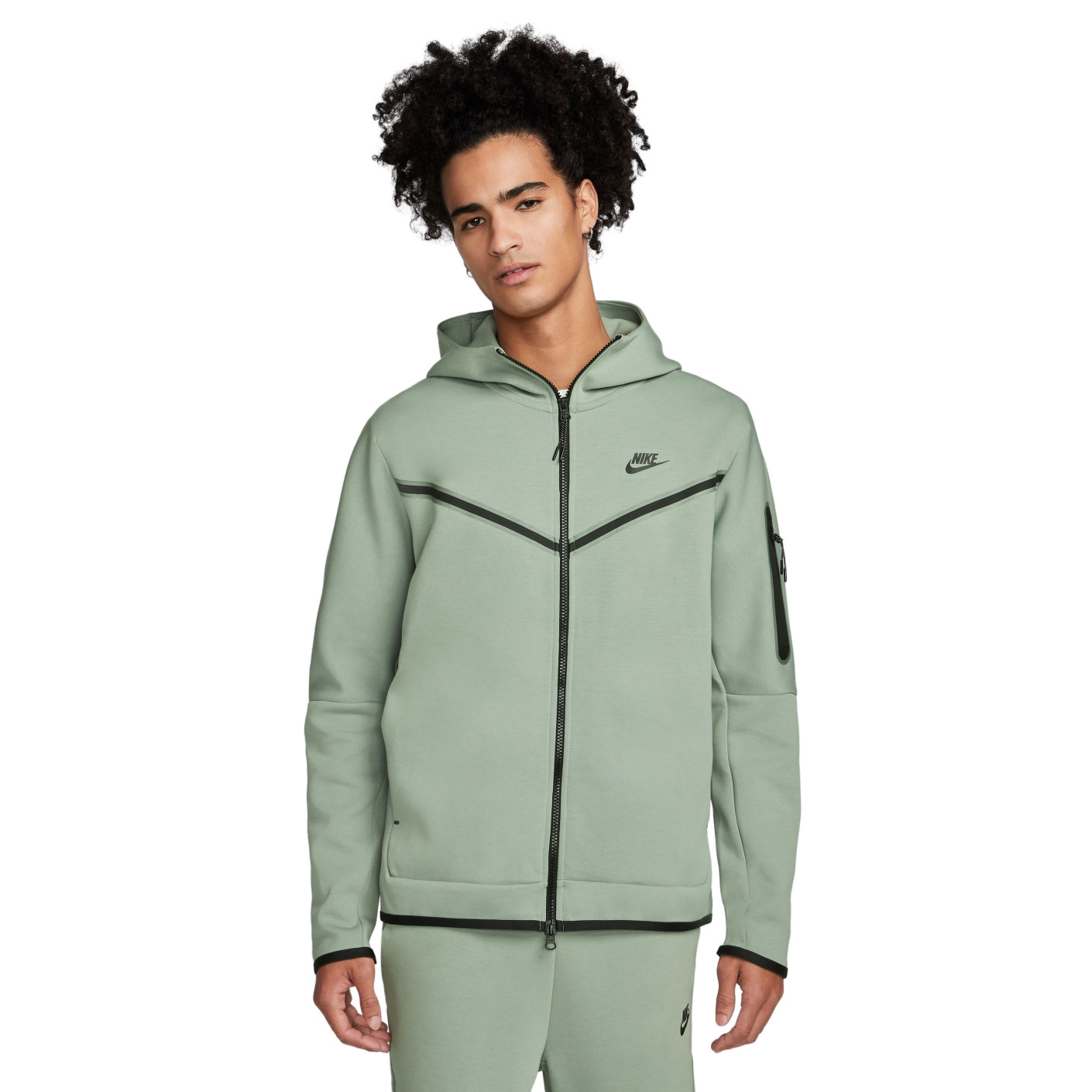 Nike tech trainingspak groen best sale