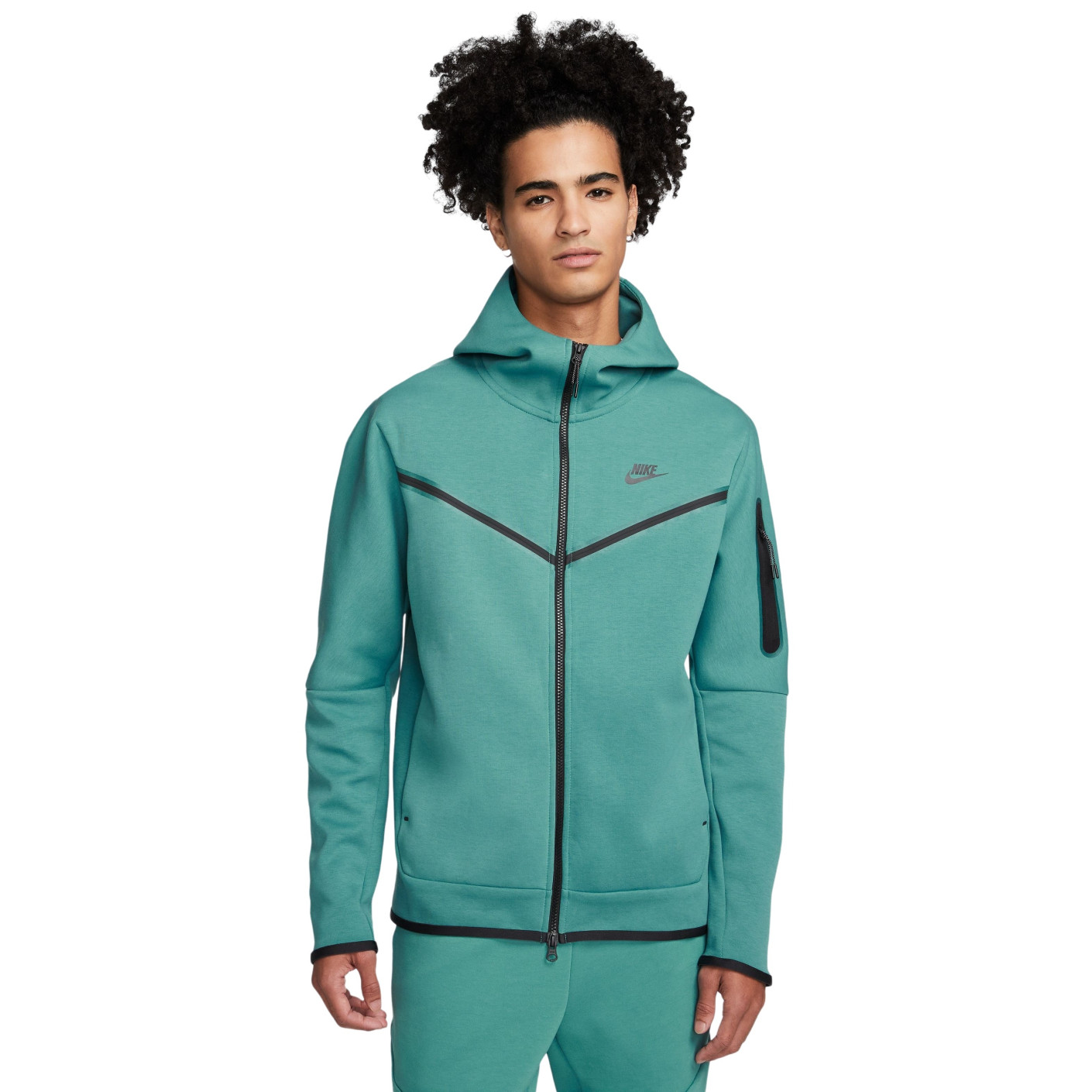 Nike Vest Tech Fleece Mineraal Groen Zwart