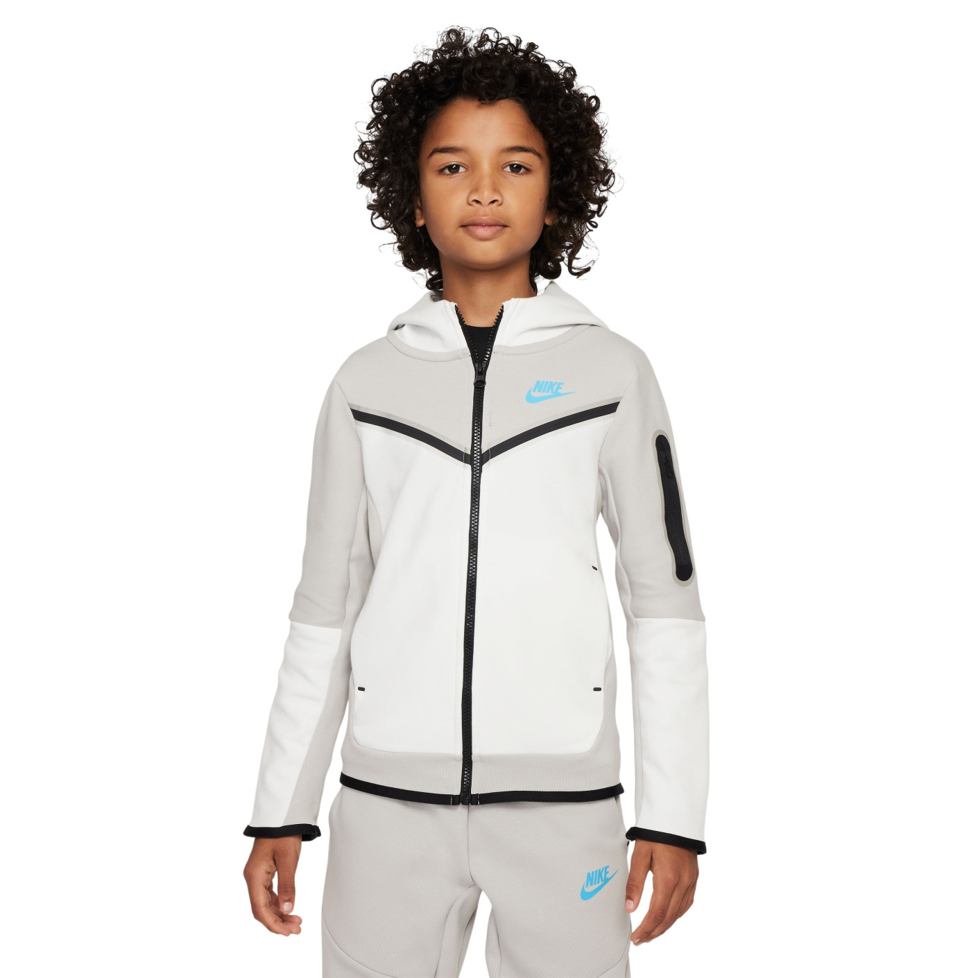 harpoen proza ziek Nike Vest Tech Fleece Kids Grijs Wit Blauw - KNVBshop.nl