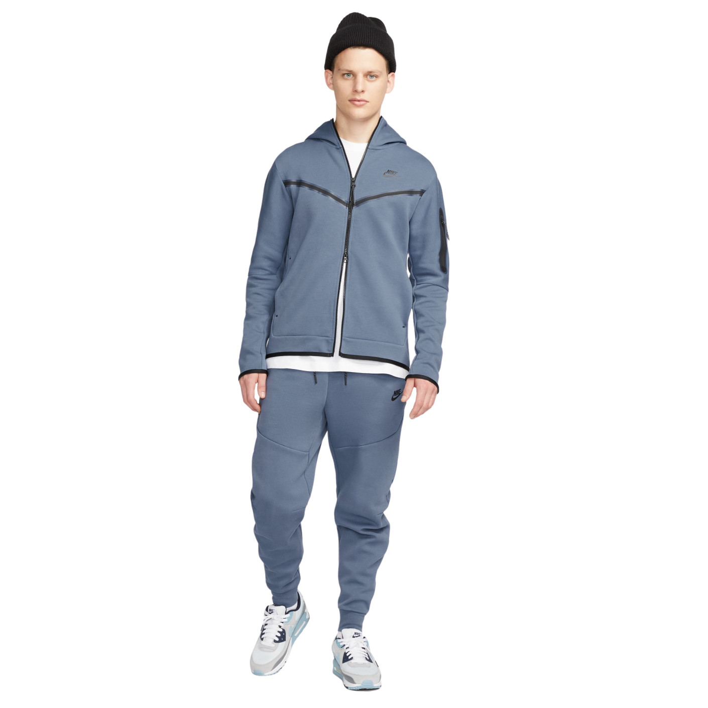 Nike Tech Fleece Trainingspak Blauw Blauw Zwart