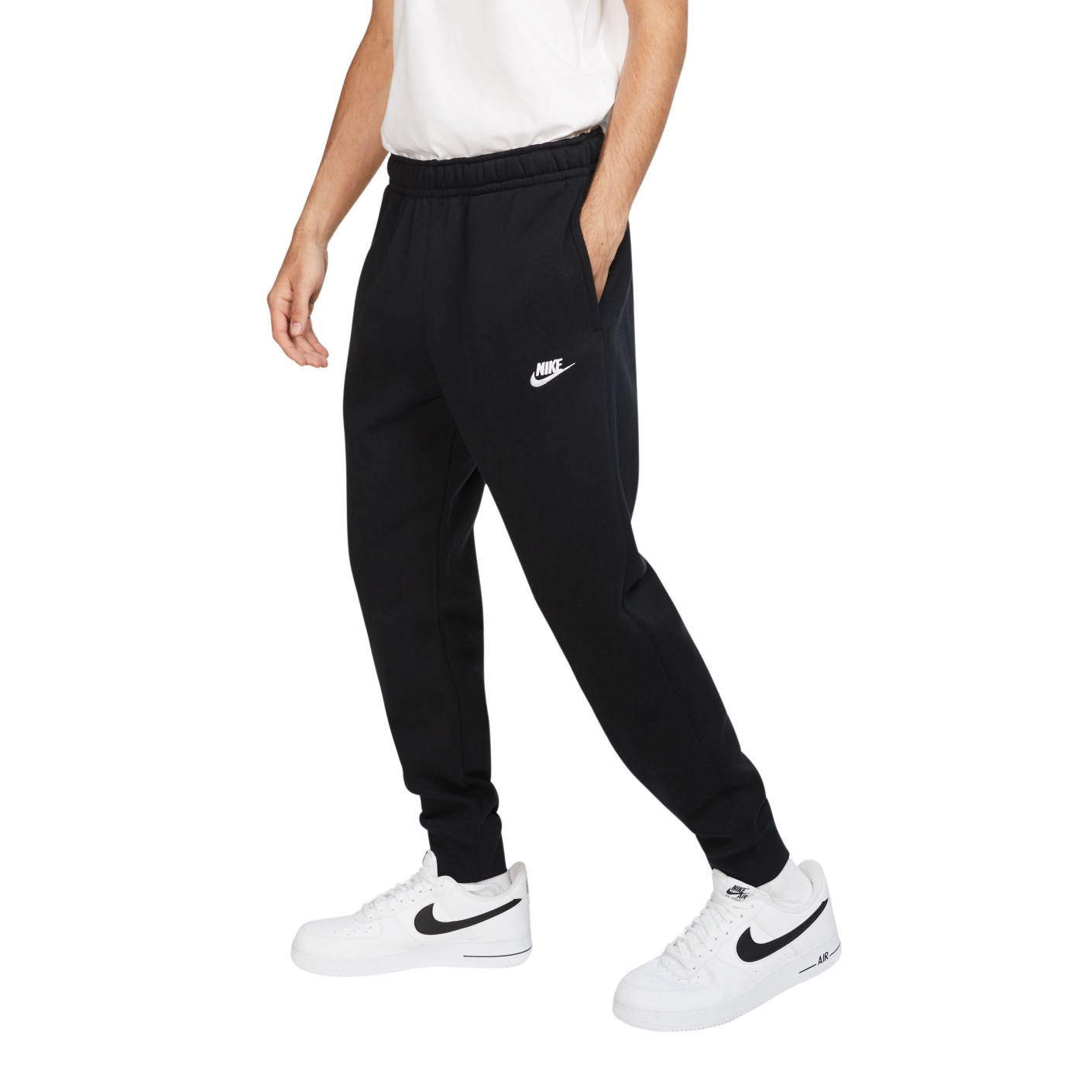 Nike Sportswear Club Sweatpants Fleece Black White