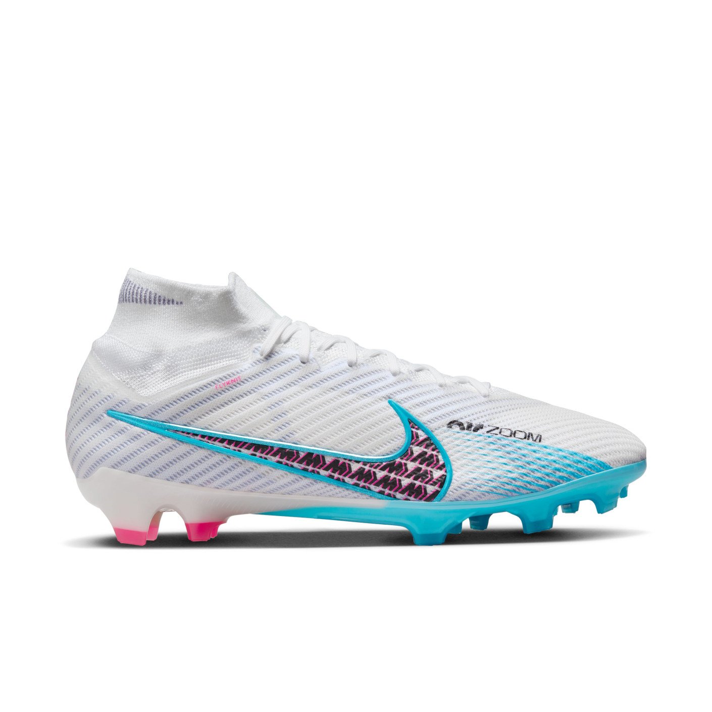 acre verlies uzelf absorptie Nike Zoom Mercurial Superfly 9 Elite Gras Voetbalschoenen (FG) Wit Blauw  Roze - KNVBshop.nl