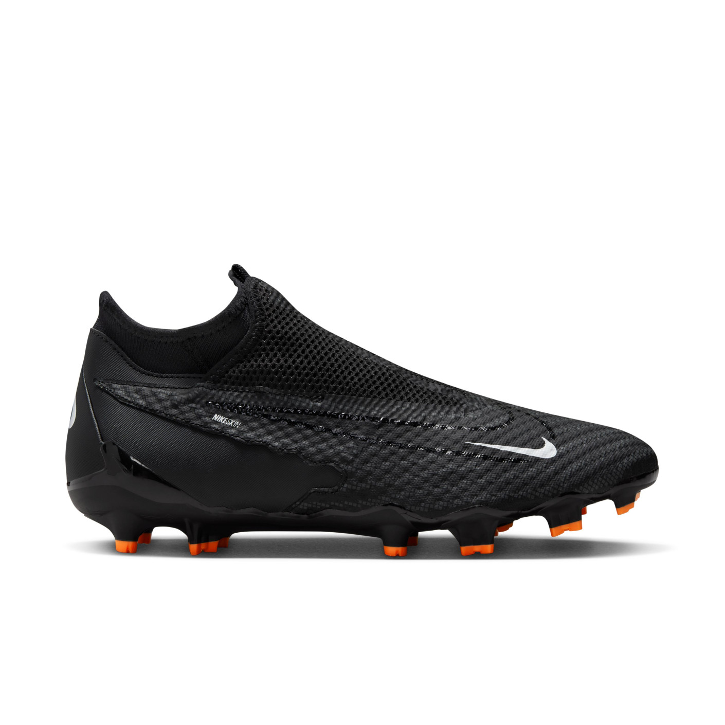 Nike Phantom GX Academy Dynamic Fit Gras / Kunstgras Voetbalschoenen (MG) Zwart Donkergrijs Wit