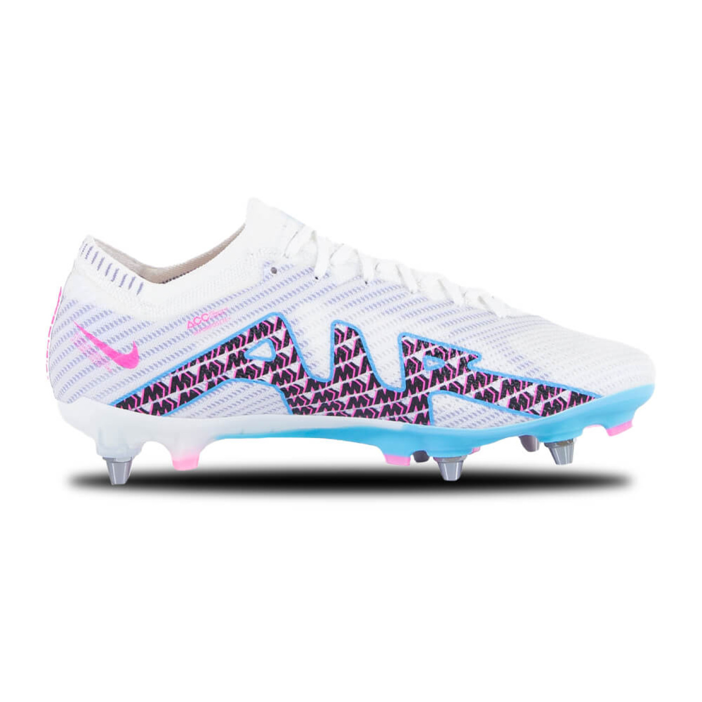Nike Zoom Mercurial Vapor 15 Elite Iron Nop Football Shoes SG Pro Player White Bright Blue Hot Pink KNVBshop