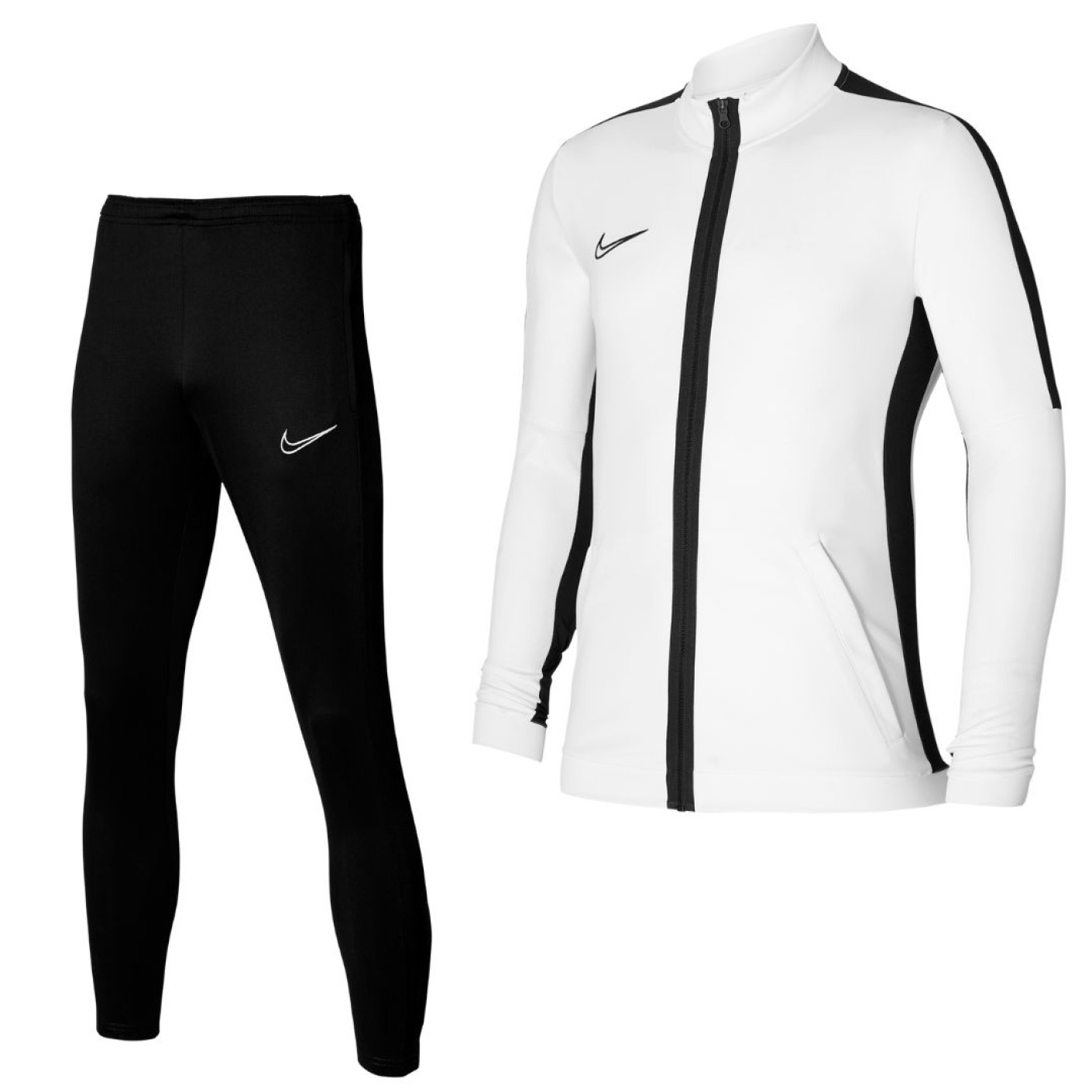 Nike Dri-Fit Academy 23 Full-Zip Tracksuit Kids White Black