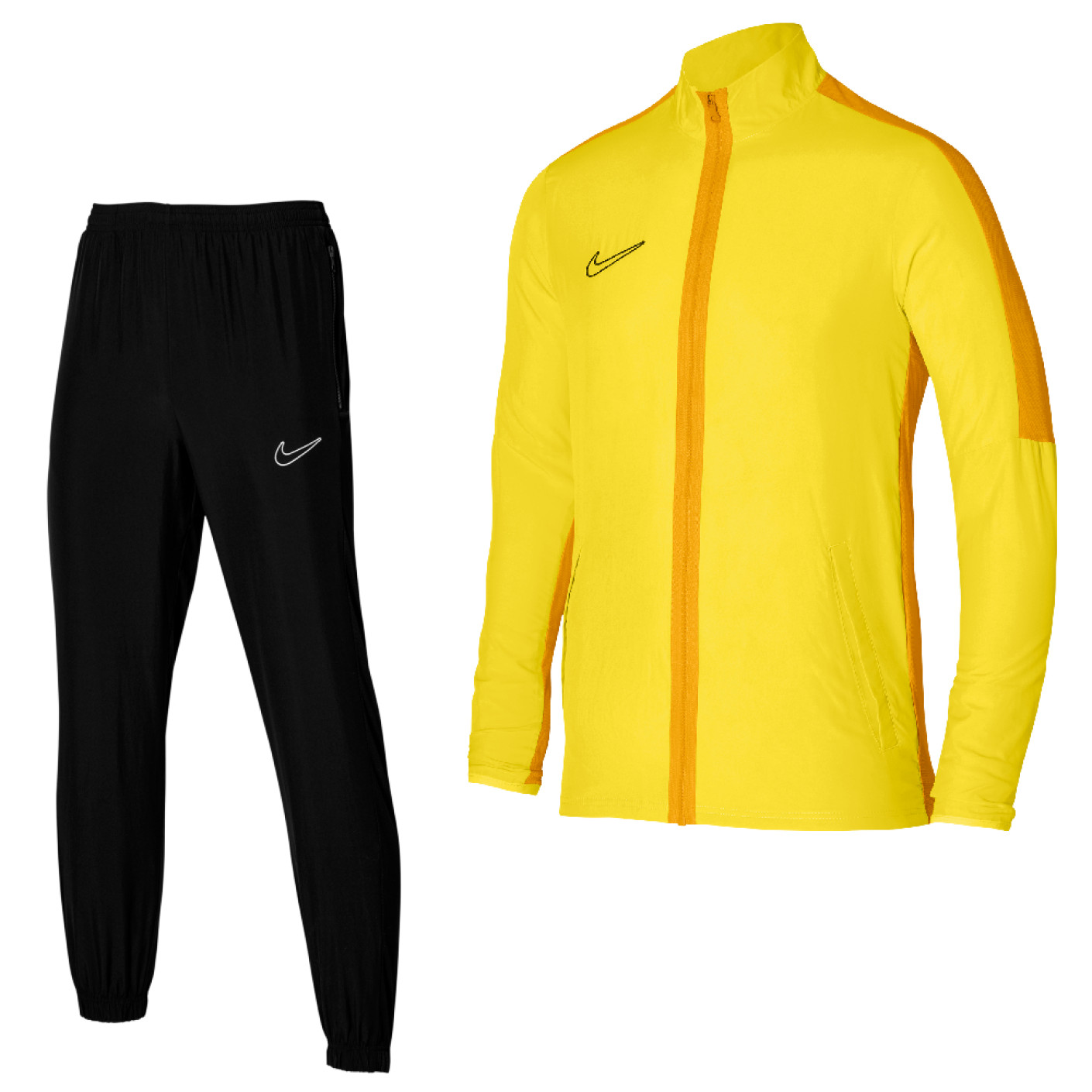 Nike Dri-Fit Academy 23 Full-Zip Trainingspak Woven Geel Goud Zwart