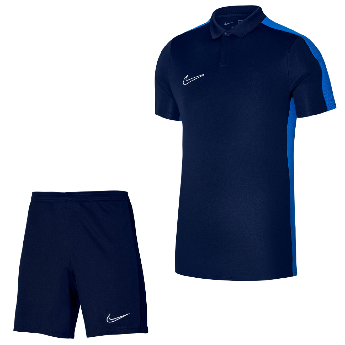 Nike Dri-Fit Academy 23 Polo Training Set Kids Dark Blue Blue White