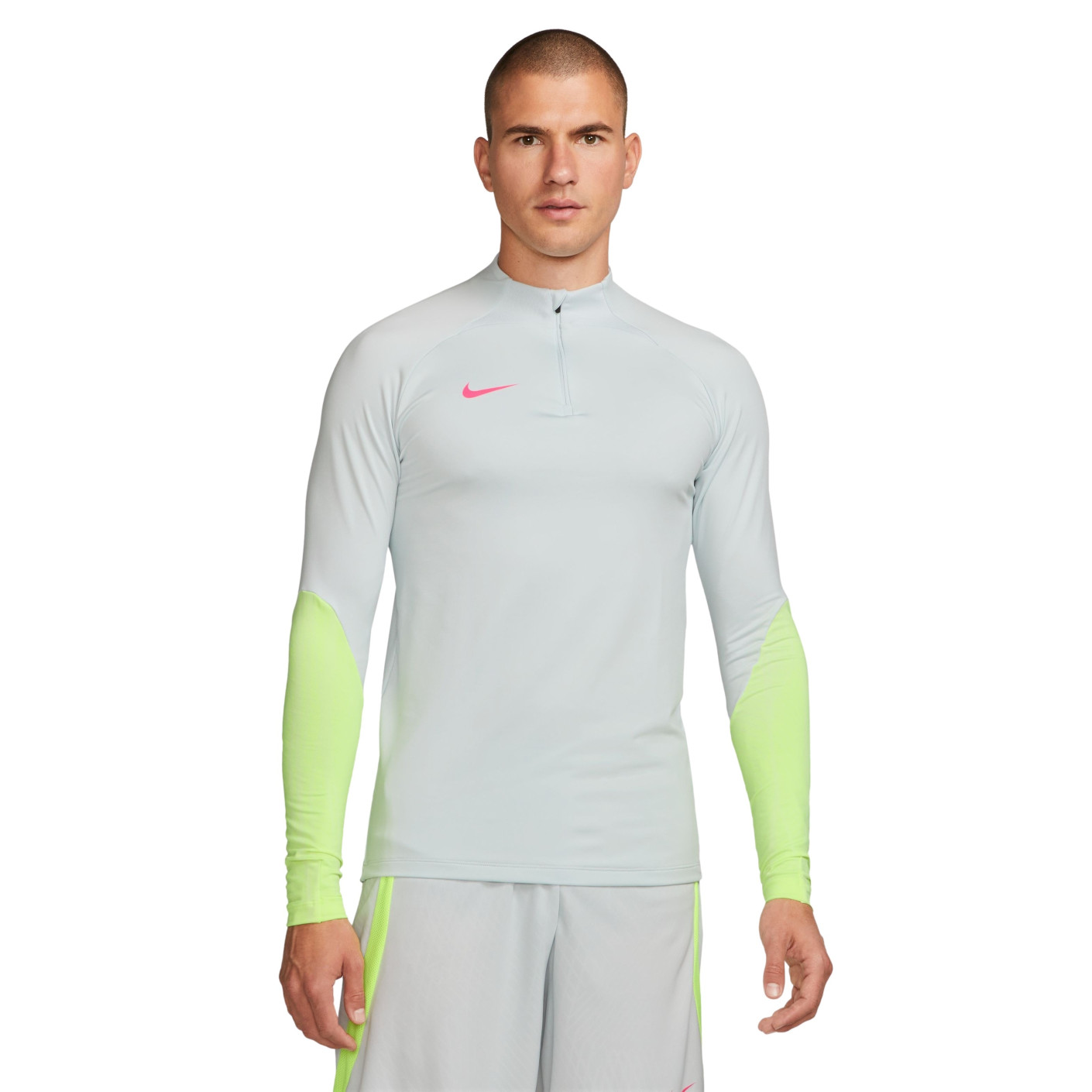 Nike Strike 23 Dri-Fit Trainingstrui 1/4-Zip Grijs Groen Roze