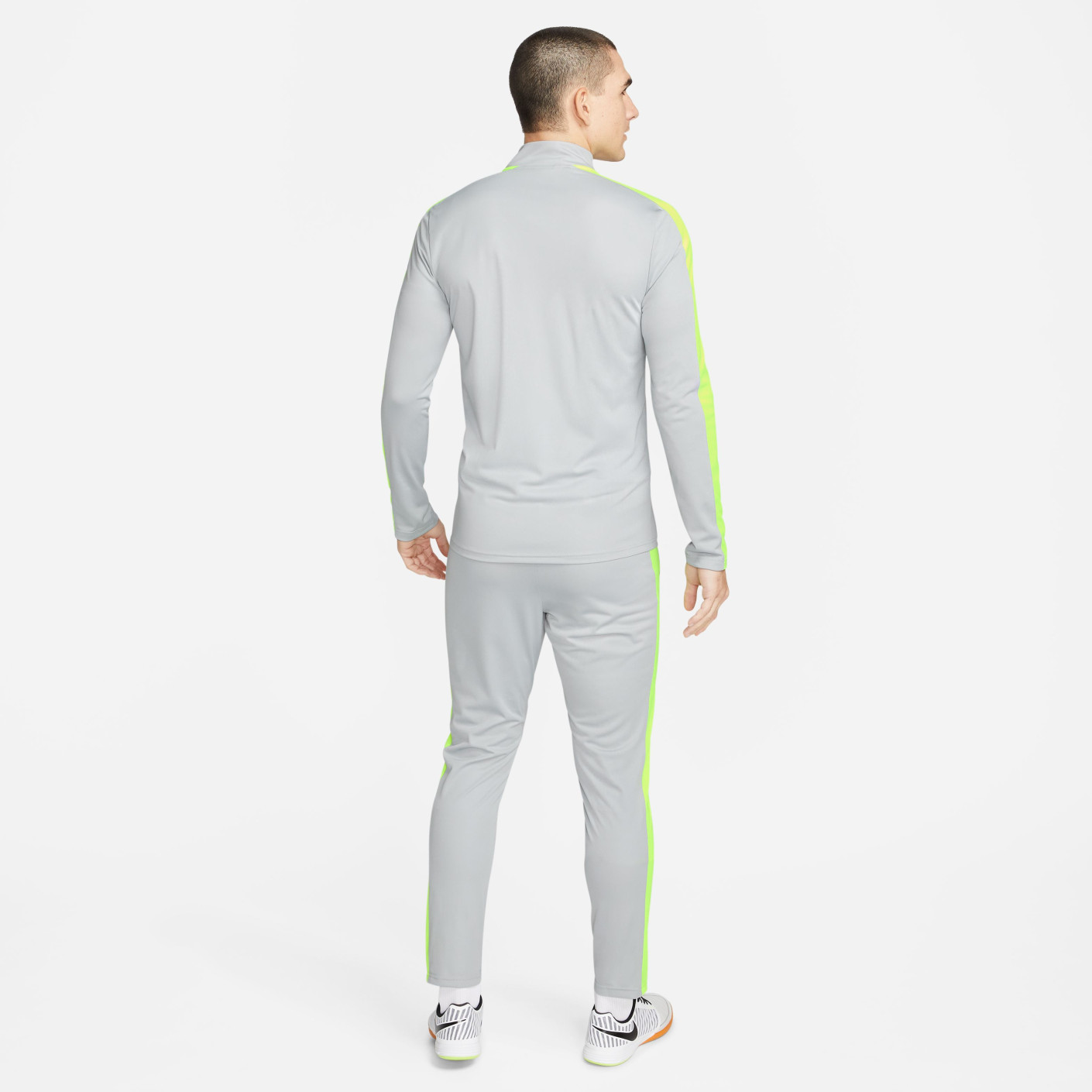 Nike Dri Fit Academy 23 Tracksuit Full Zip Grey Yellow Black KNVBshop