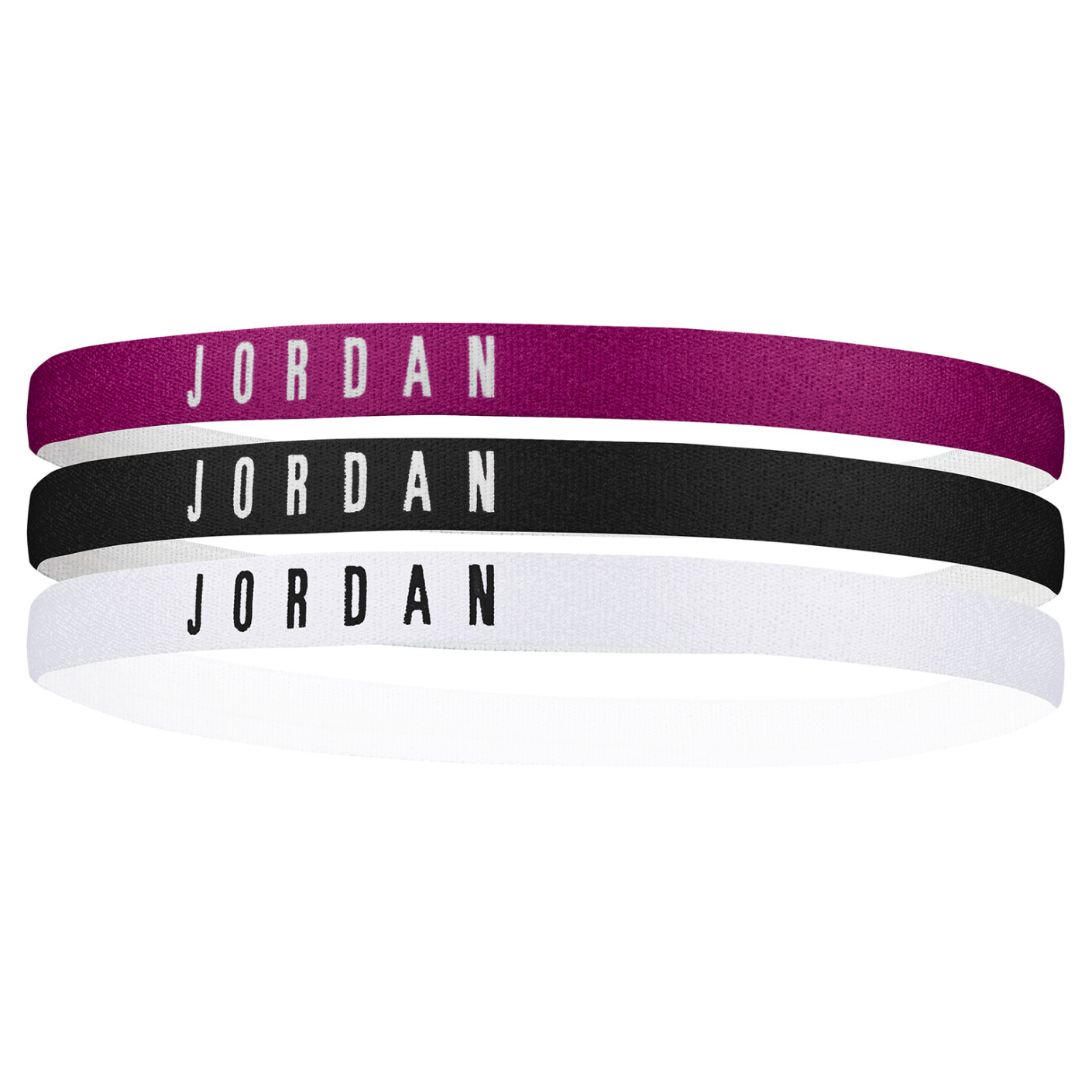 Nike JORDAN Haarbanden Roze Zwart Wit 3-Pack