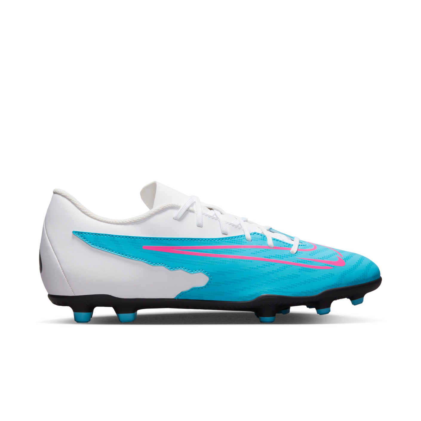 Nike Phantom GX Club Kunstgras / Gras Voetbalschoenen (MG) Blauw Roze Wit - KNVBshop.nl