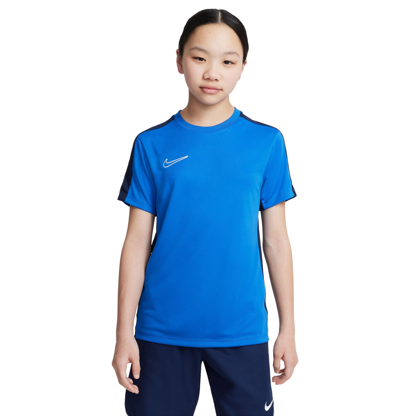 Nike Dri-Fit Academy 23 Training Shirt Kids Blue Dark Blue White