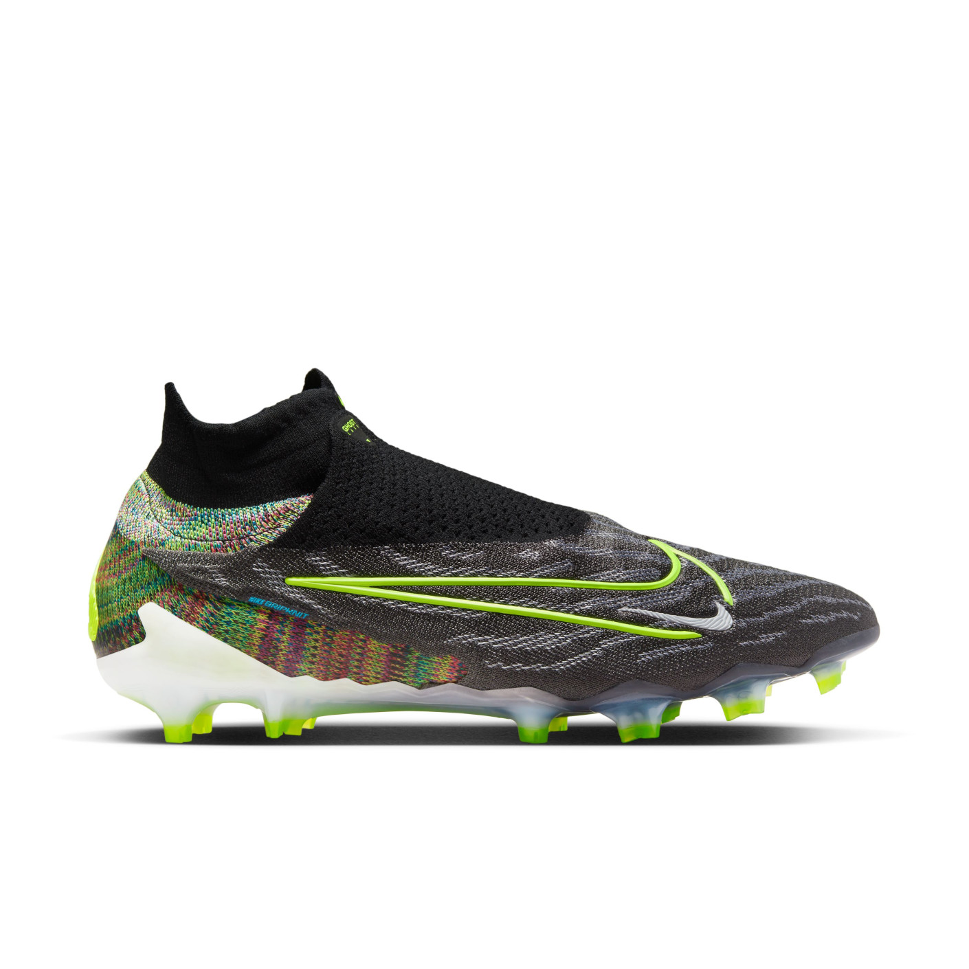 Nike Phantom GX Elite Dynamic Fit Link Grass Football Shoes (FG) Black Bright Yellow Multicolor