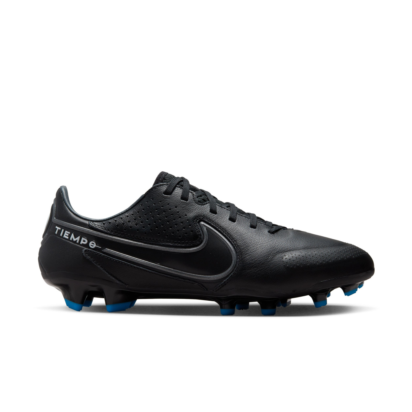 Nike Tiempo Legend Pro 9 Grass Football Shoes (FG) Black Grey Blue