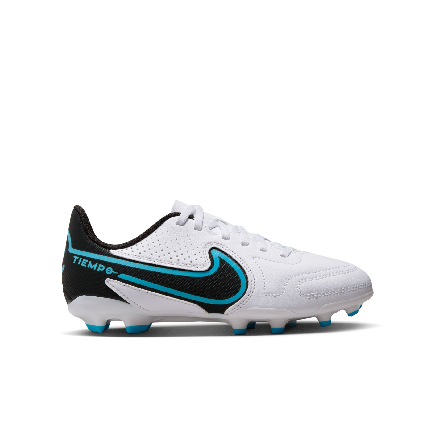 Nike Tiempo Legend Club 9 Grass/ Artificial Grass Football Shoes (MG) Kids White Black Blue Pink