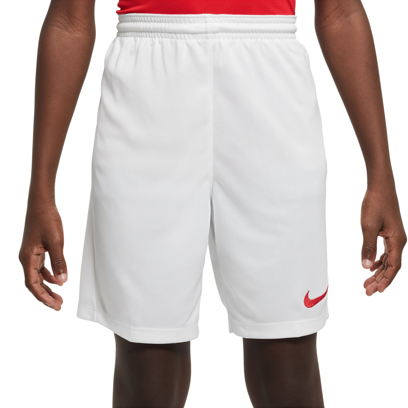 Nike Park III Kids Football Shorts White Red