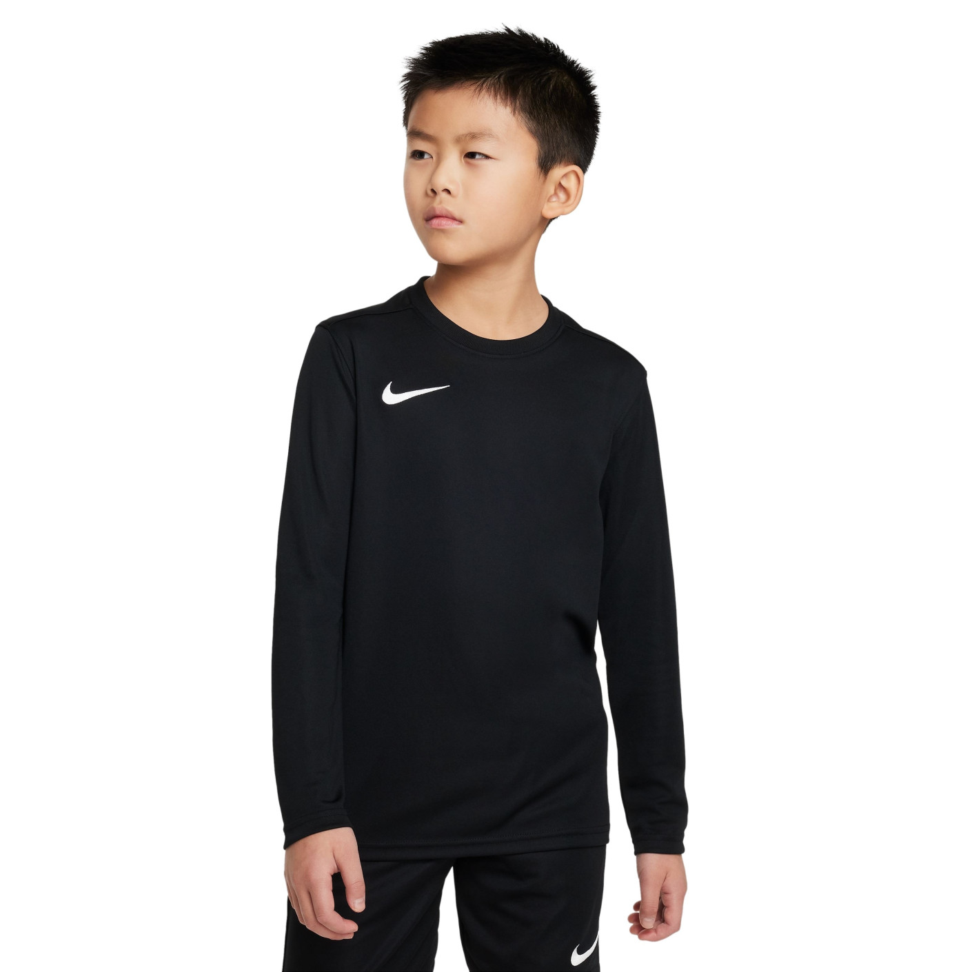 Nike Dry Park VII Kids Long Sleeve Football Shirt Black