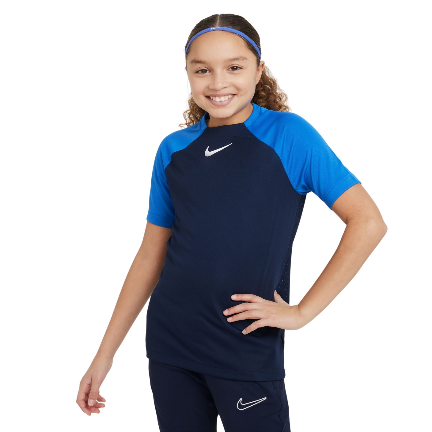 Nike Trainingsshirt Academy Pro Kids Donkerblauw Blauw
