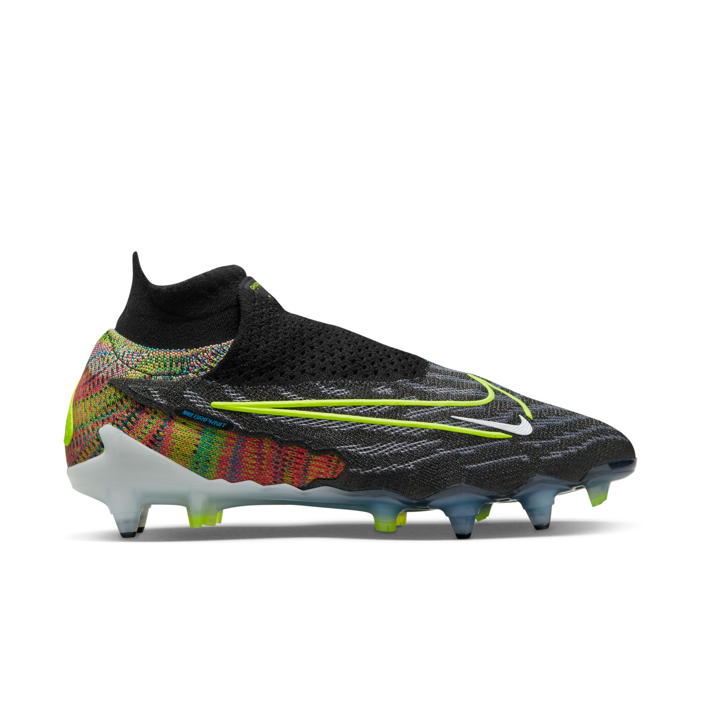 Nike Phantom GX Elite Dynamic Fit Link IJzeren-Nop Voetbalschoenen (SG) Anti-Clog Zwart Felgeel Multicolor