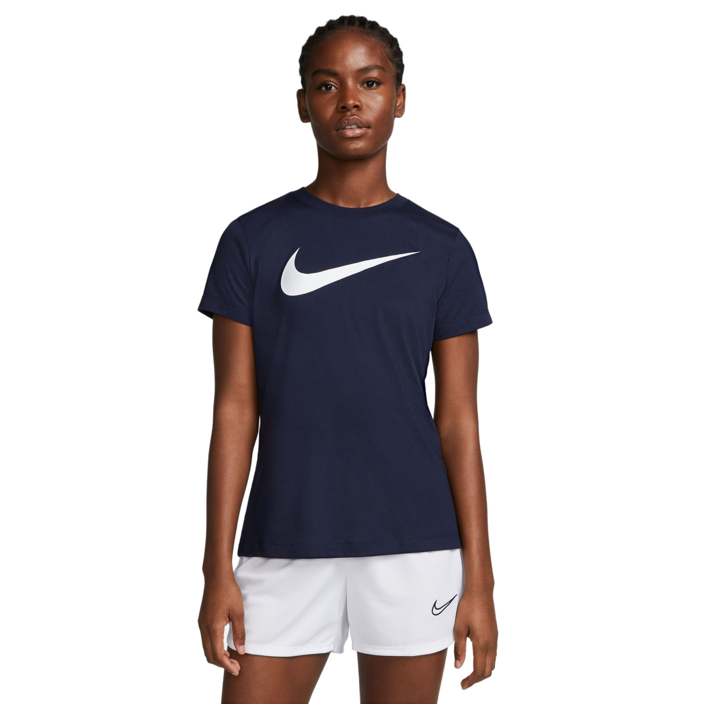 Navy blue nike shirt women's outlet