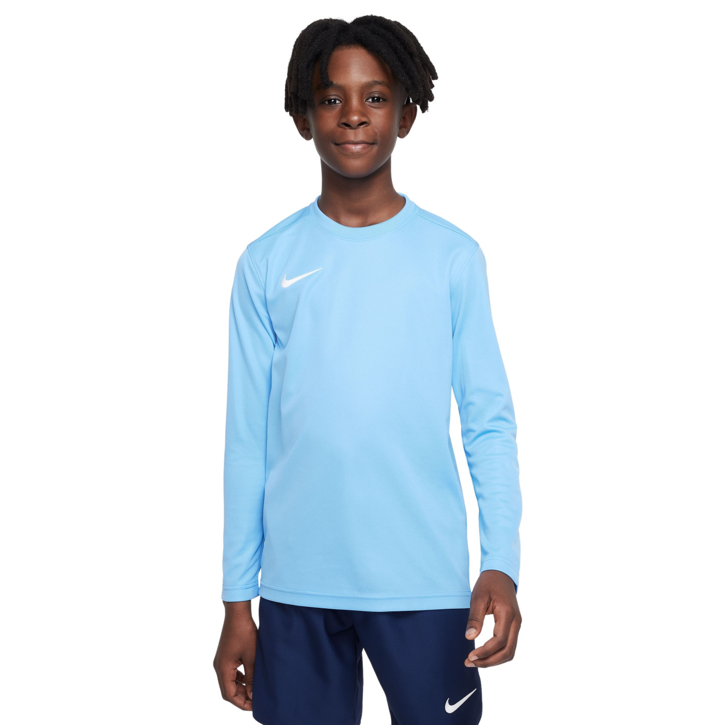 Nike Dry Park VII Long Sleeve Football Shirt Kids Light Blue