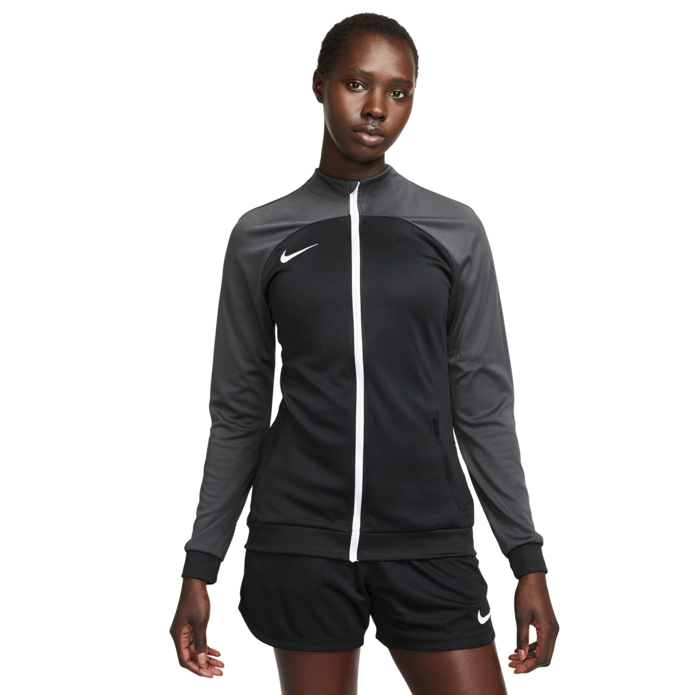 Nike Trainingsjack Academy Pro Dames Zwart Grijs