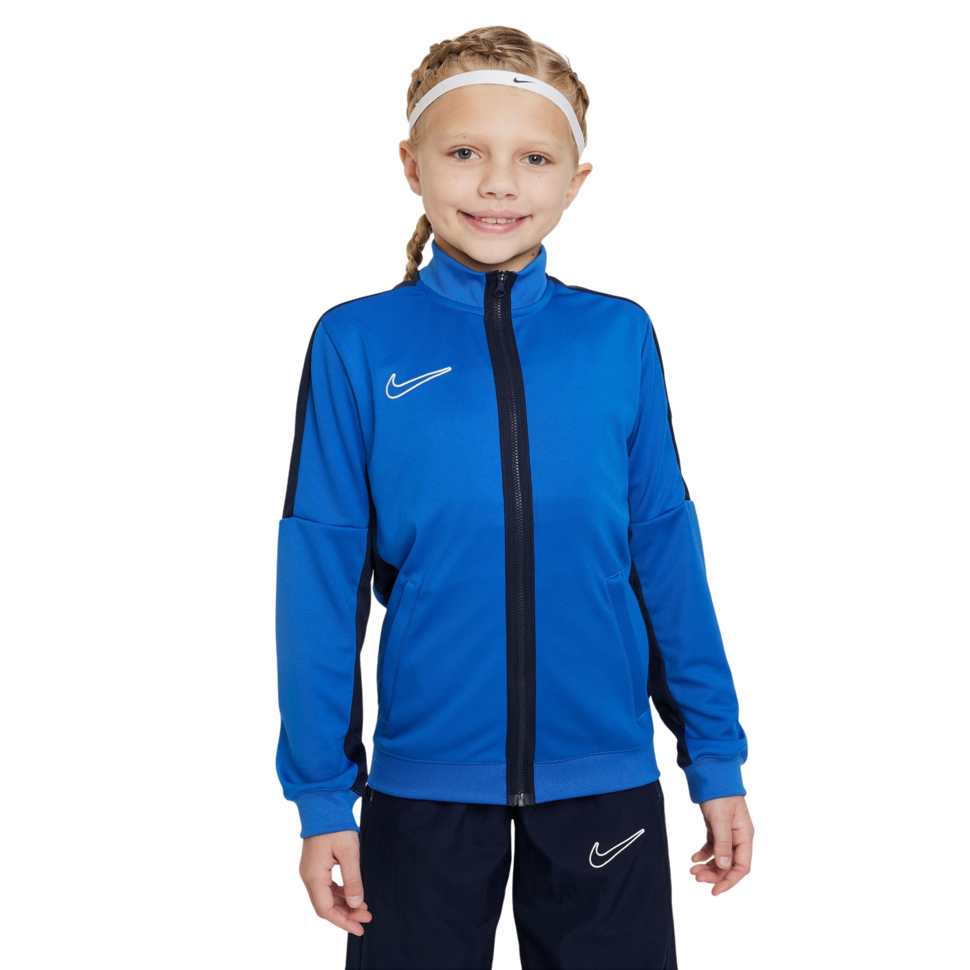 Nike Dri-Fit Academy 23 Trainingsjack Kids Blauw Donkerblauw Wit