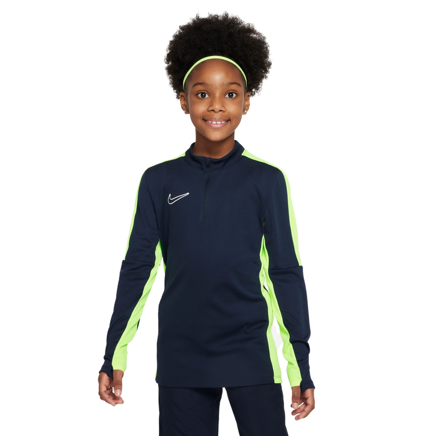 Nike Dri-Fit Academy 23 Trainingstrui Kids Donkerblauw Geel Wit