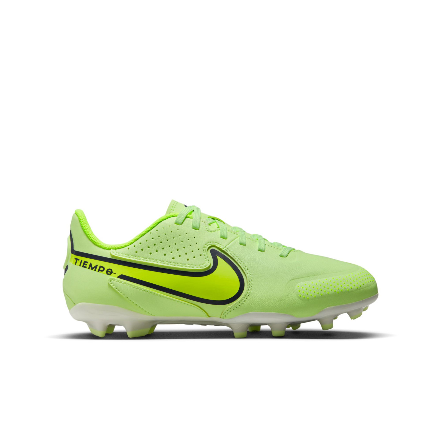 Nike Tiempo Legend 9 Academy Gras / Kunstgras Voetbalschoenen (MG) Kids Geel Wit